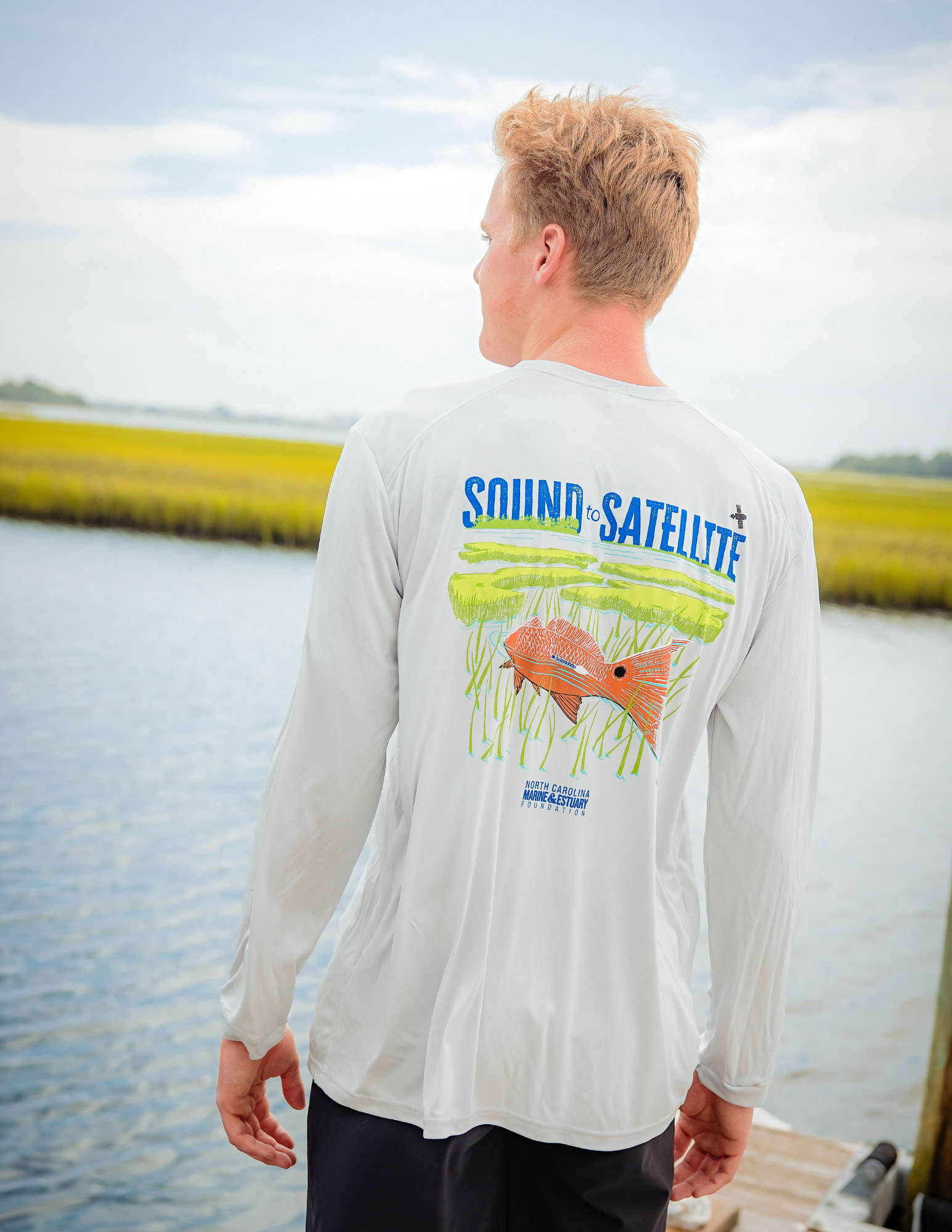 Sound to Satellite Long-Sleeve Performance Shirt - Aluminum
