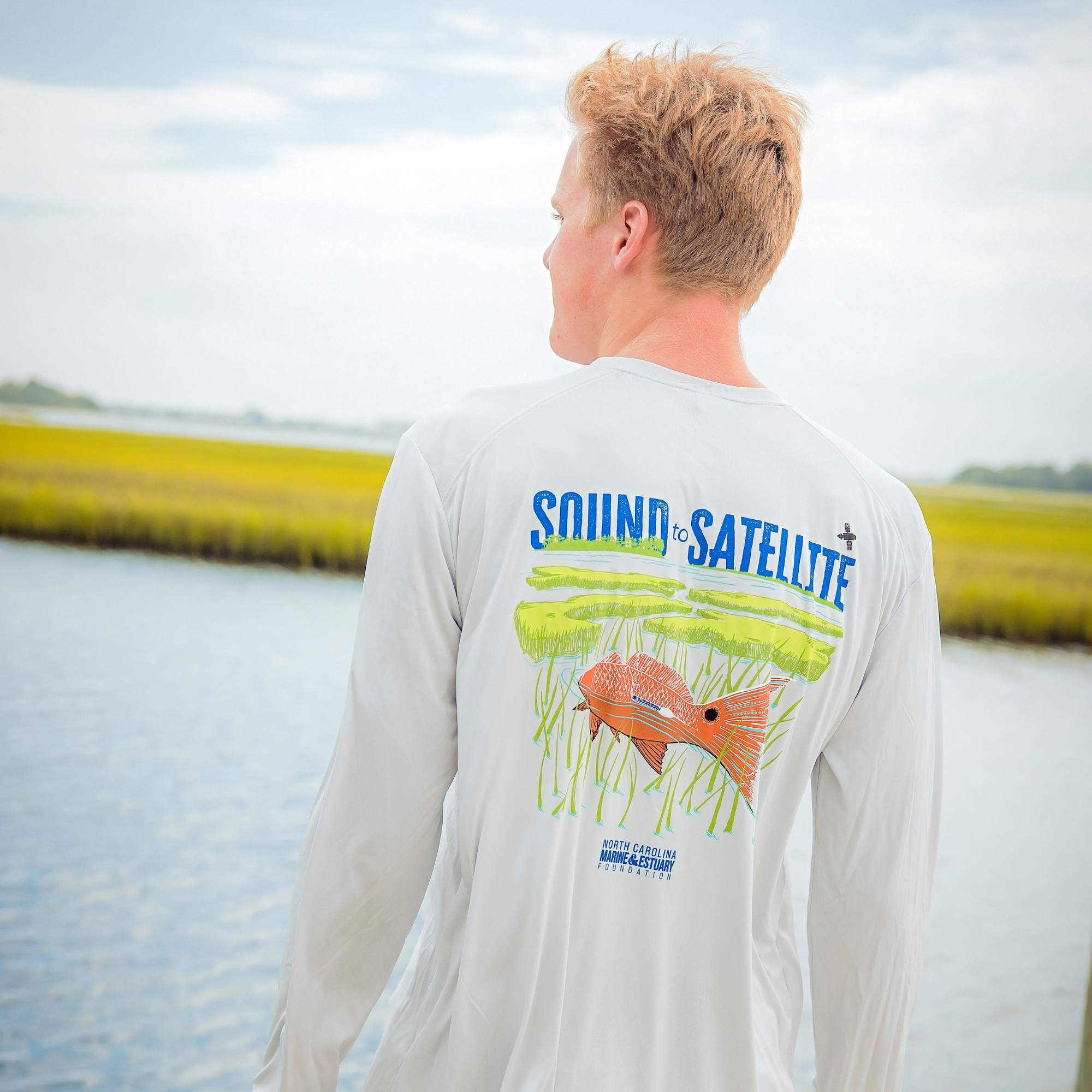 Sound to Satellite Long-Sleeve Performance Shirt - Aluminum