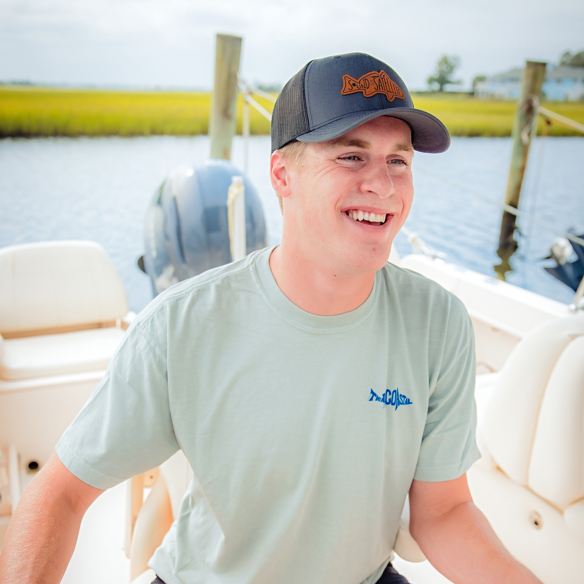 Sound to Satellite Cotton T-shirt - Bay