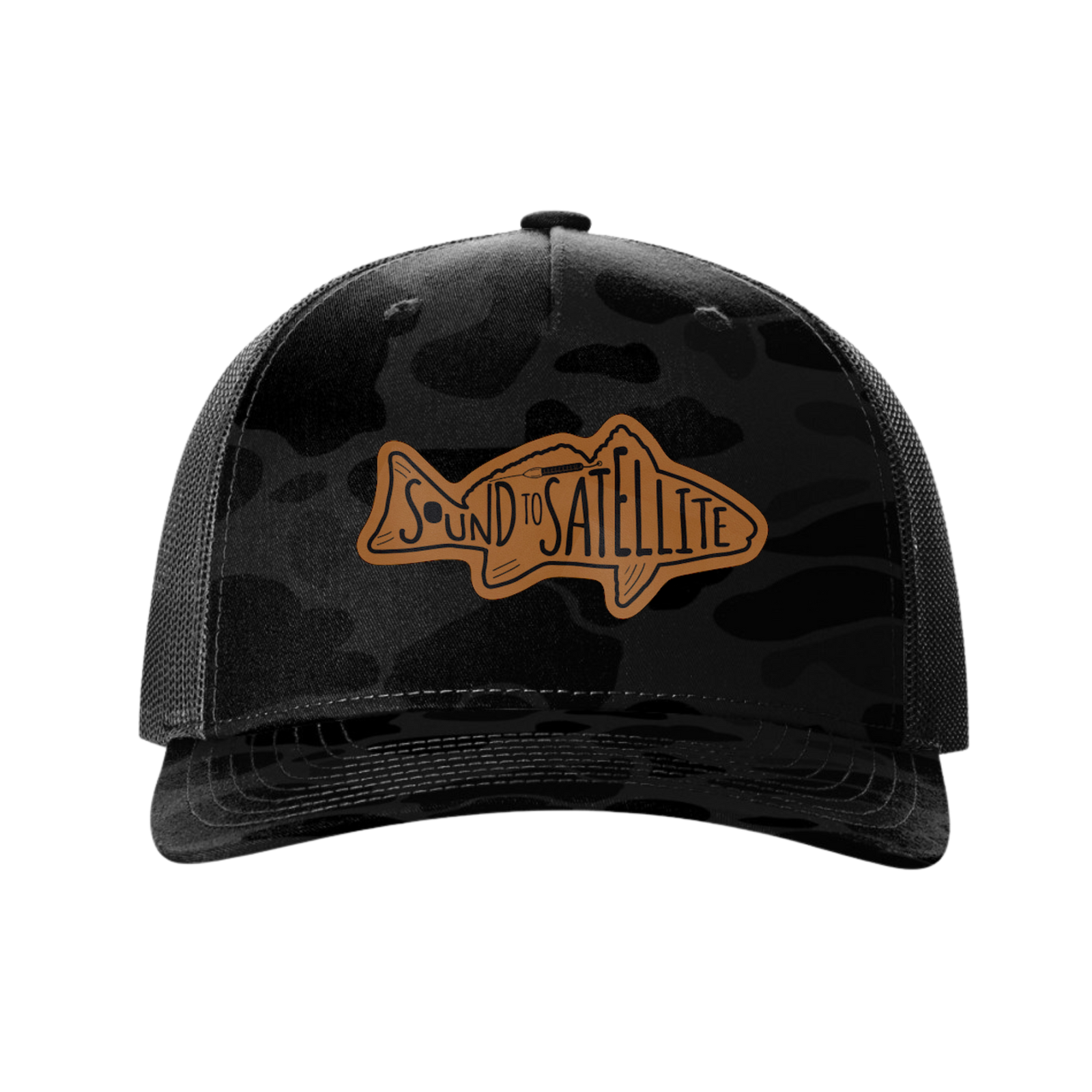 Sound to Satellite Trucker Hat - Black Duck Camo