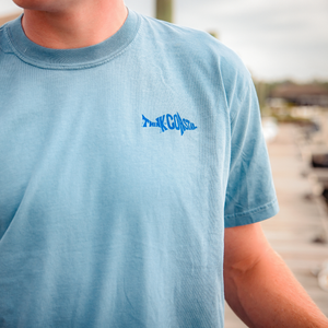 Sound to Satellite Cotton T-shirt - Ice Blue