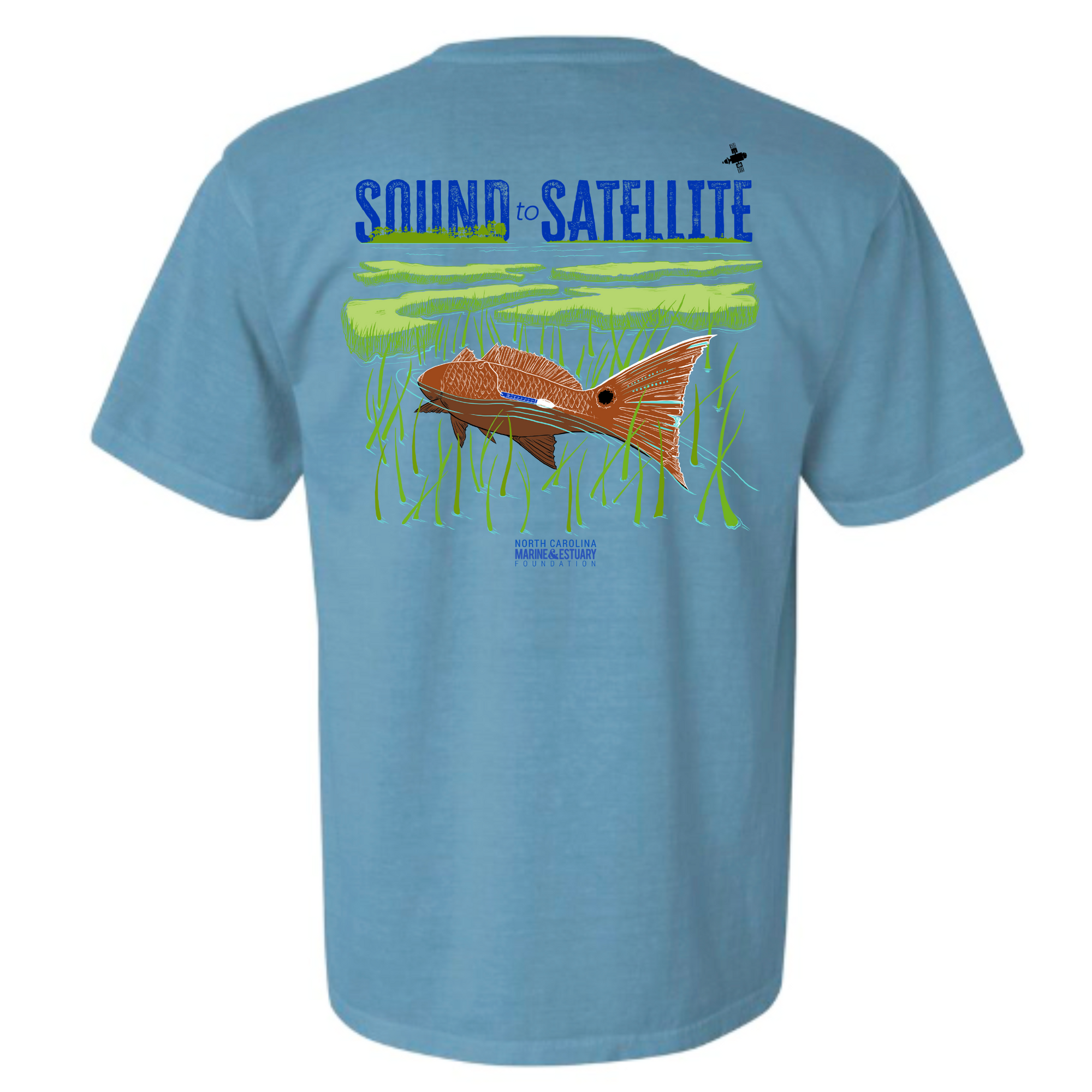 Sound to Satellite T-shirt - Ice Blue