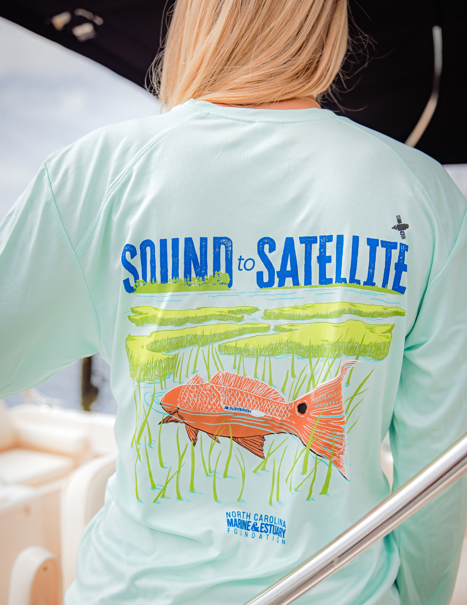 Sound to Satellite Long-Sleeve Performance Shirt - Mint