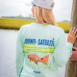 Sound to Satellite Long-Sleeve Performance Shirt - Mint