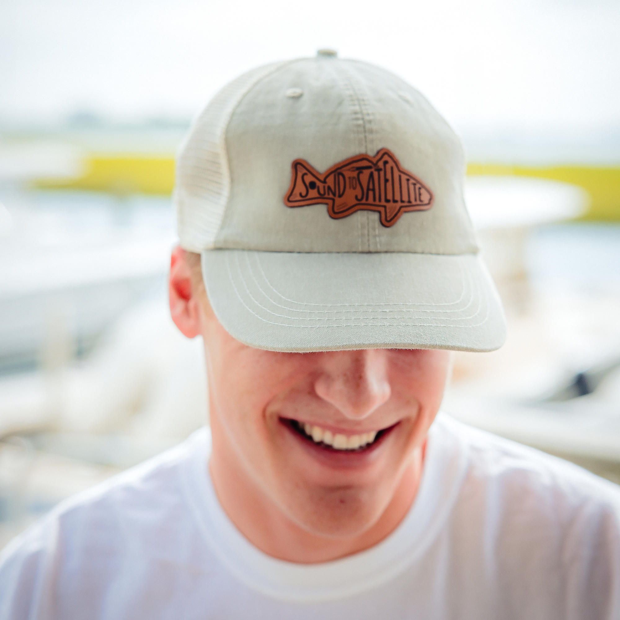 Sound to Satellite Low-Profile Trucker Hat - Stone