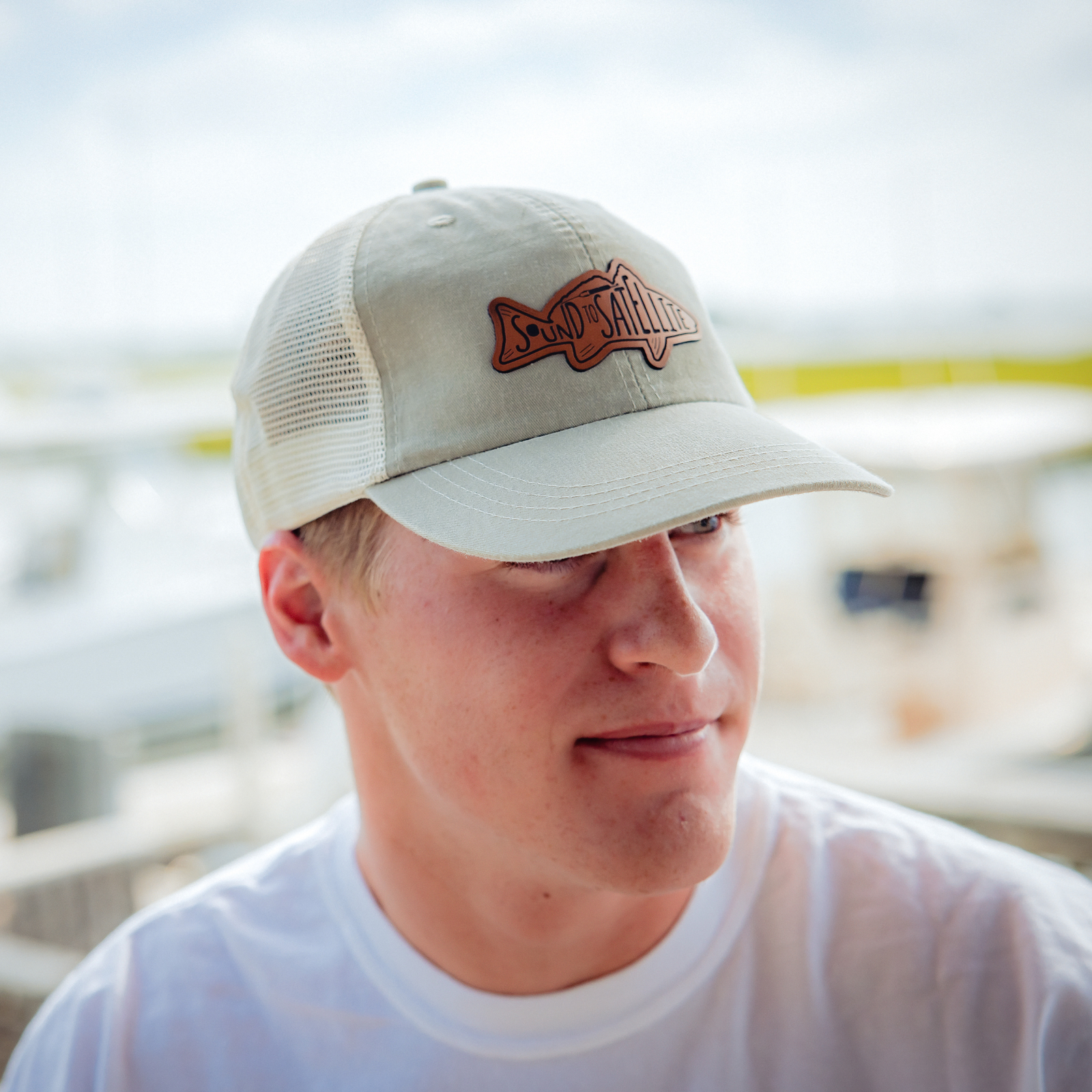 Sound to Satellite Low-Profile Trucker Hat - Stone