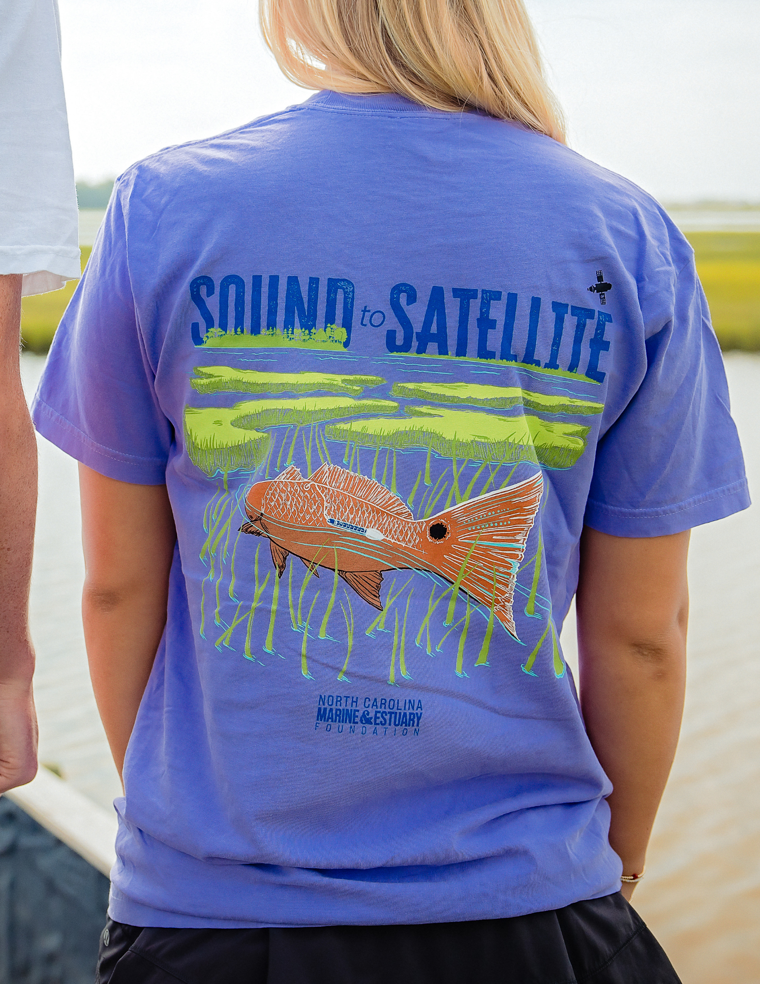 Sound to Satellite Cotton T-shirt - Violet