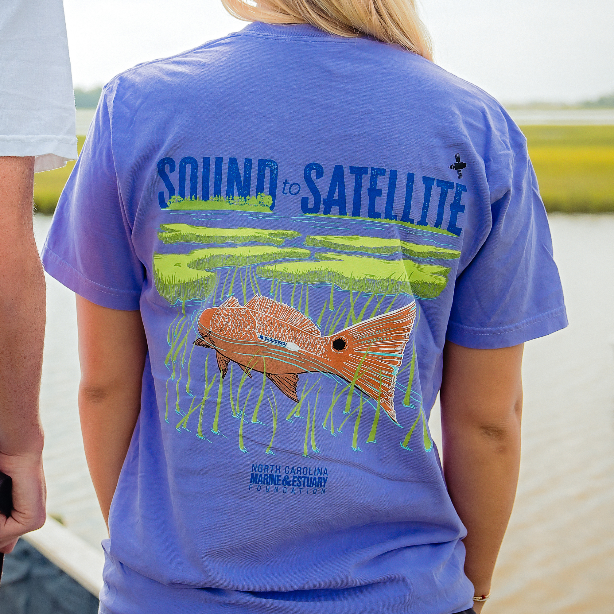 Sound to Satellite Cotton T-shirt - Violet