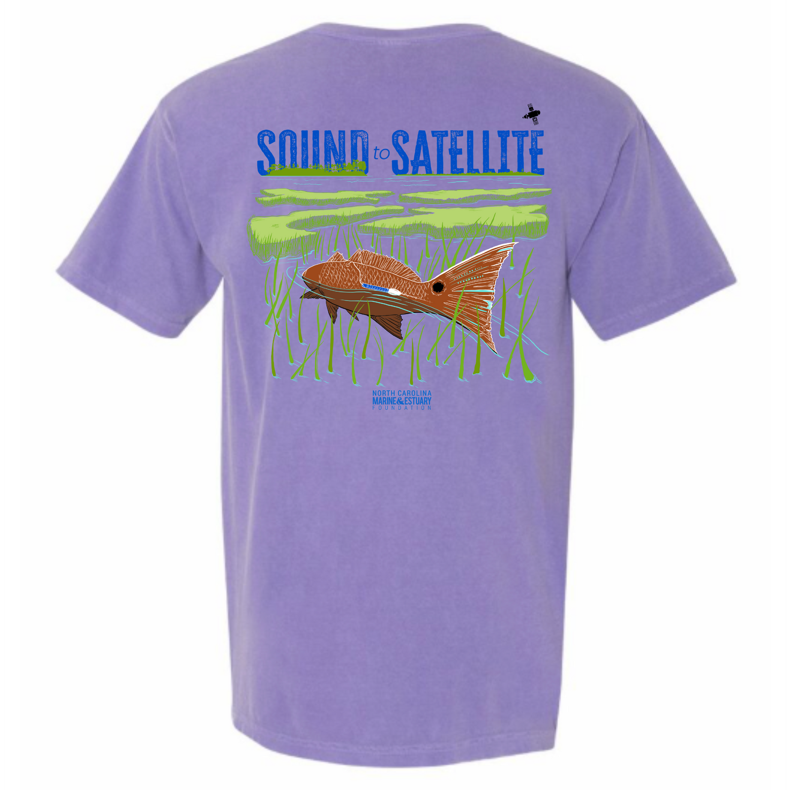 Sound to Satellite Cotton T-shirt - Violet