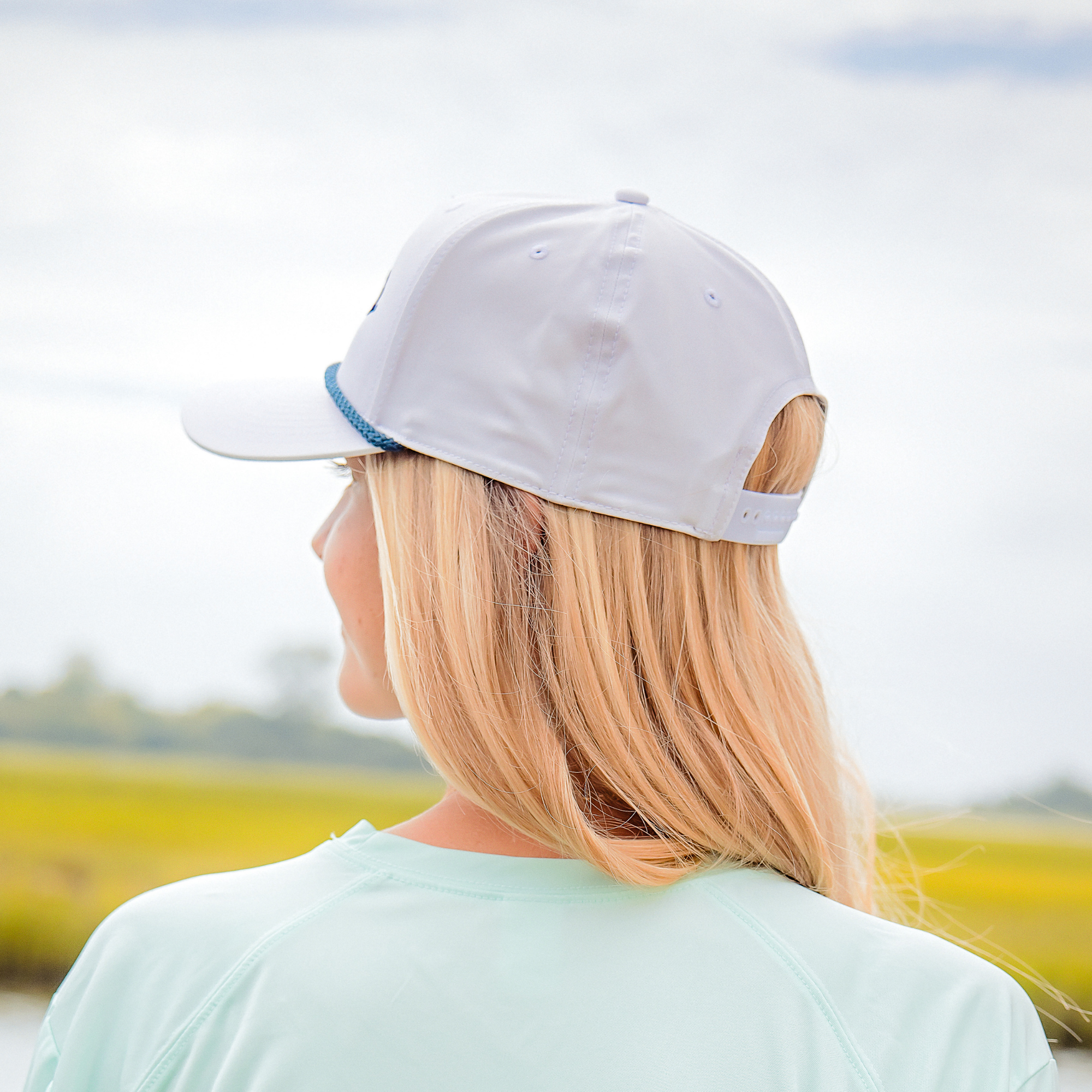 Think Coastal Rope Hat - White