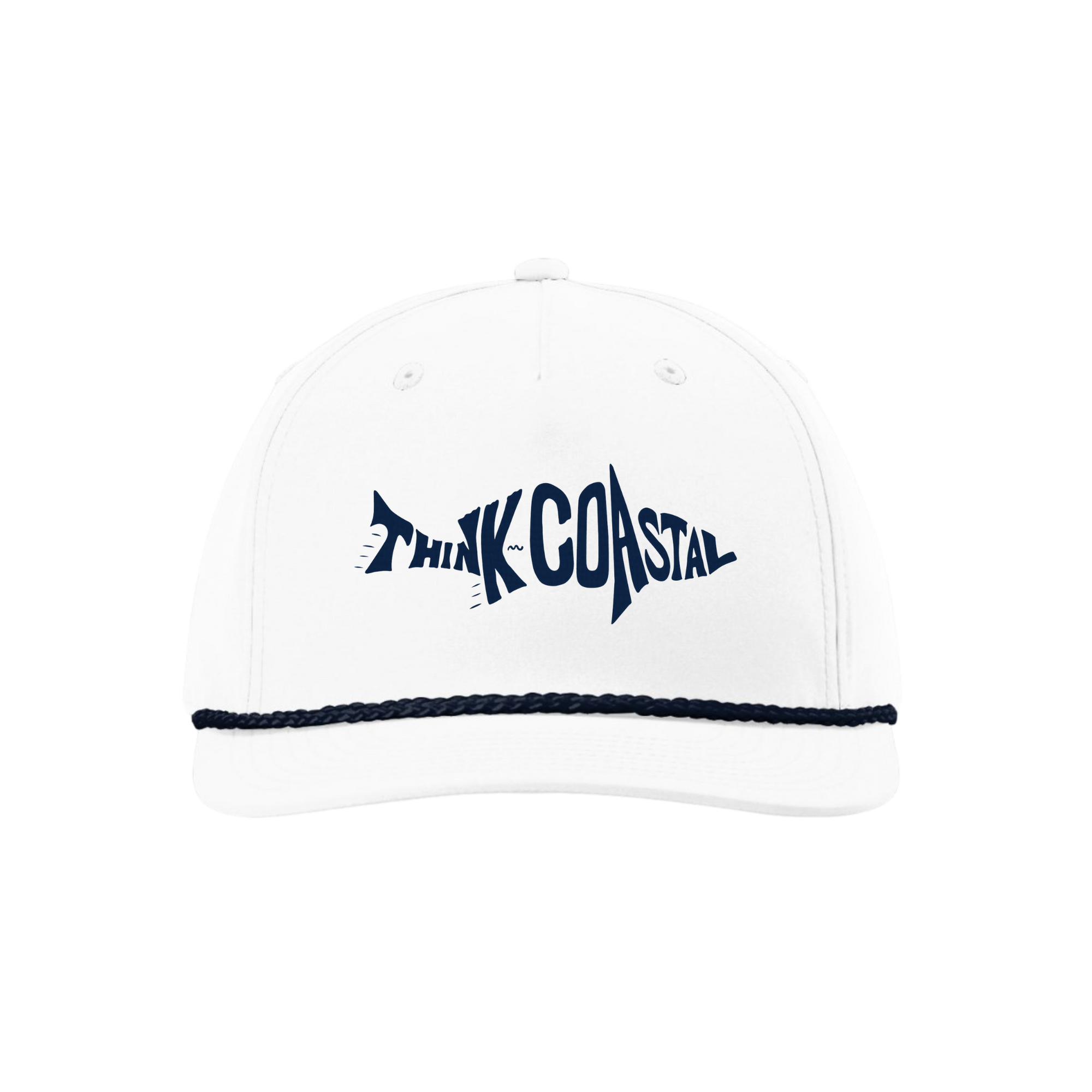 Think Coastal Rope Hat - White