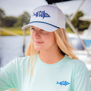 Think Coastal Rope Hat - White