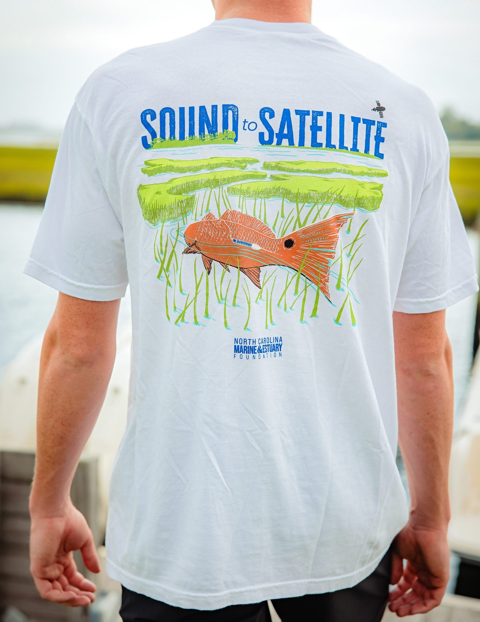 Sound to Satellite Cotton T-shirt - White