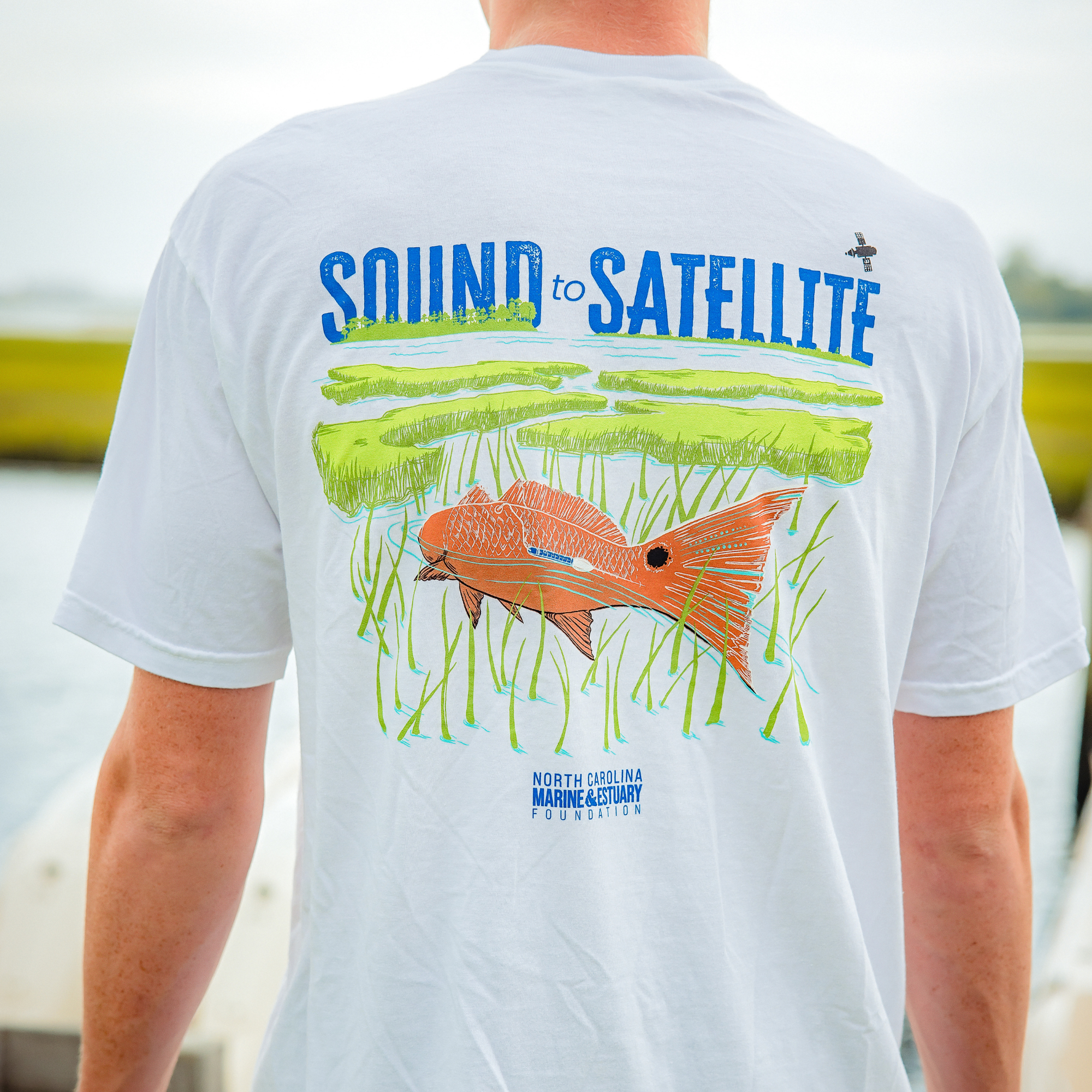 Sound to Satellite Cotton T-shirt - White