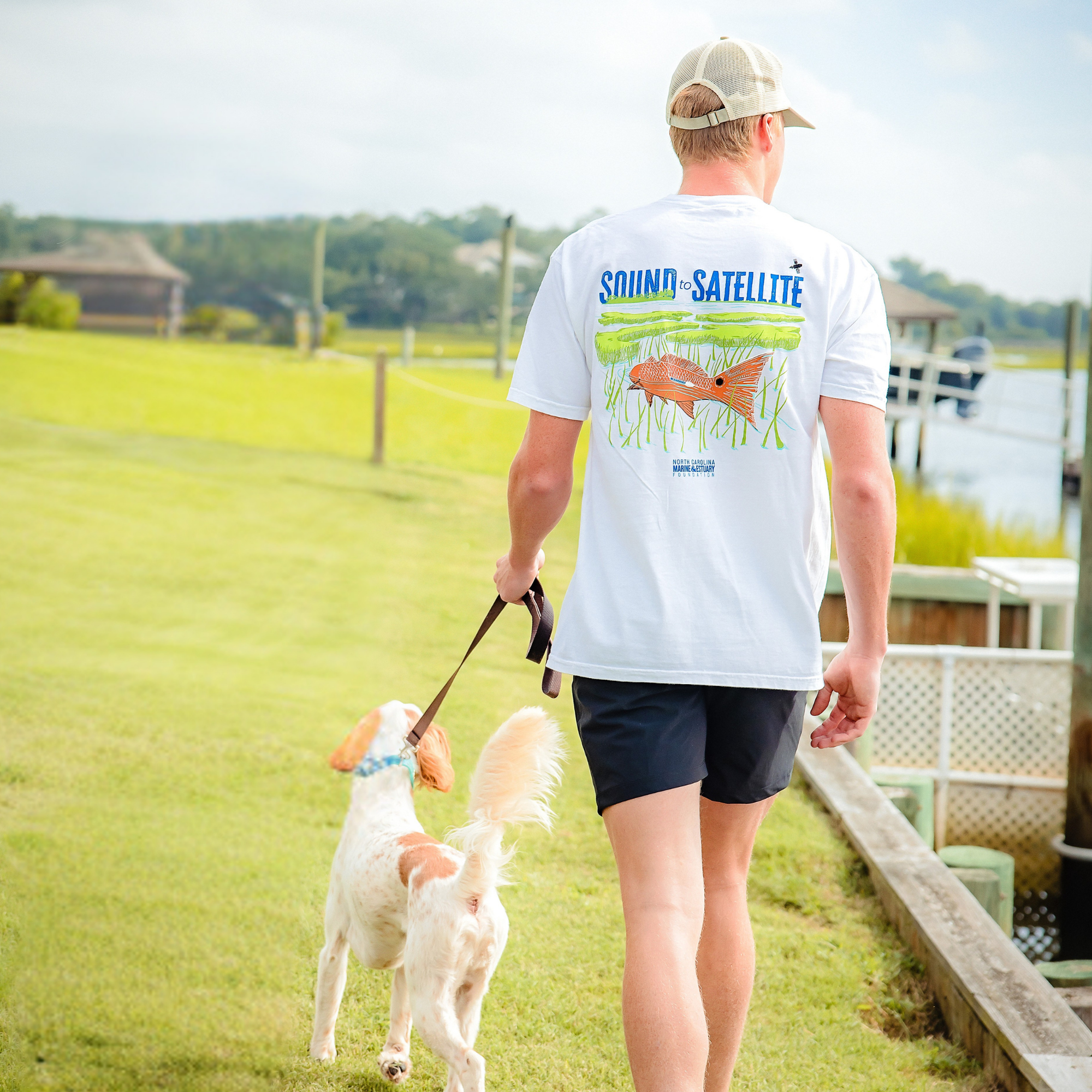 Sound to Satellite Cotton T-shirt - White